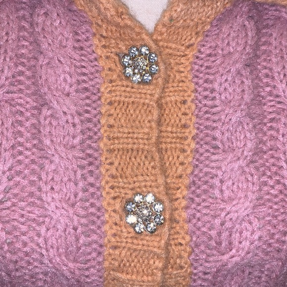 NWT Lush Bradie Crop Cable Knit Cardigan Sweater - Picture 3 of 8